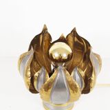 Lampe de table florentine en laiton français des années 1960 dans le style