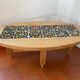 Coffee table in oak and ceramic by GUILLERME ET CHAMBRON