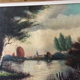 Oil on canvas signed Hans Herman