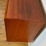 Scandinavian teak and metal sideboard