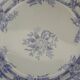 3 antique flat plates in ironstone