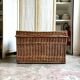 Trunk, woven wicker chest