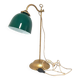 old desk lamp with banker notary gallows green opaline