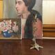 Brass flower candlestick