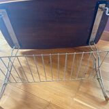 Vintage coffee table with gold metal legs from the 60s Formica