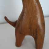 Toy wood giraffe vintage scandinavian teak 1960-70