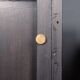 Striking 20thc italian ebonised etageres with open back & storage c.1970