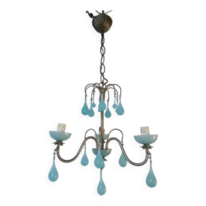 Magnifique lustre Pampilles - murano
