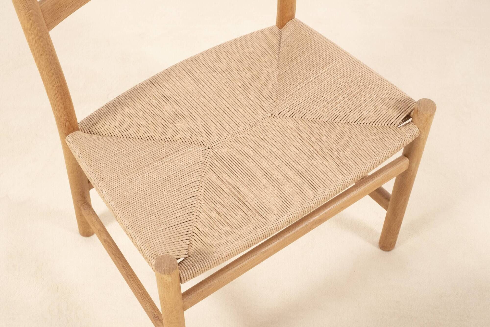 6x Hans J. Wegner CH47 in Soaped Oak, Carl Hansen & Søn 1975