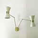 Italian articulated wall light diabolo design 50s
