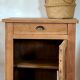 Buffet with 1 door and 1 drawer, renovated antique - solid wood jam cabinet in raw finish.