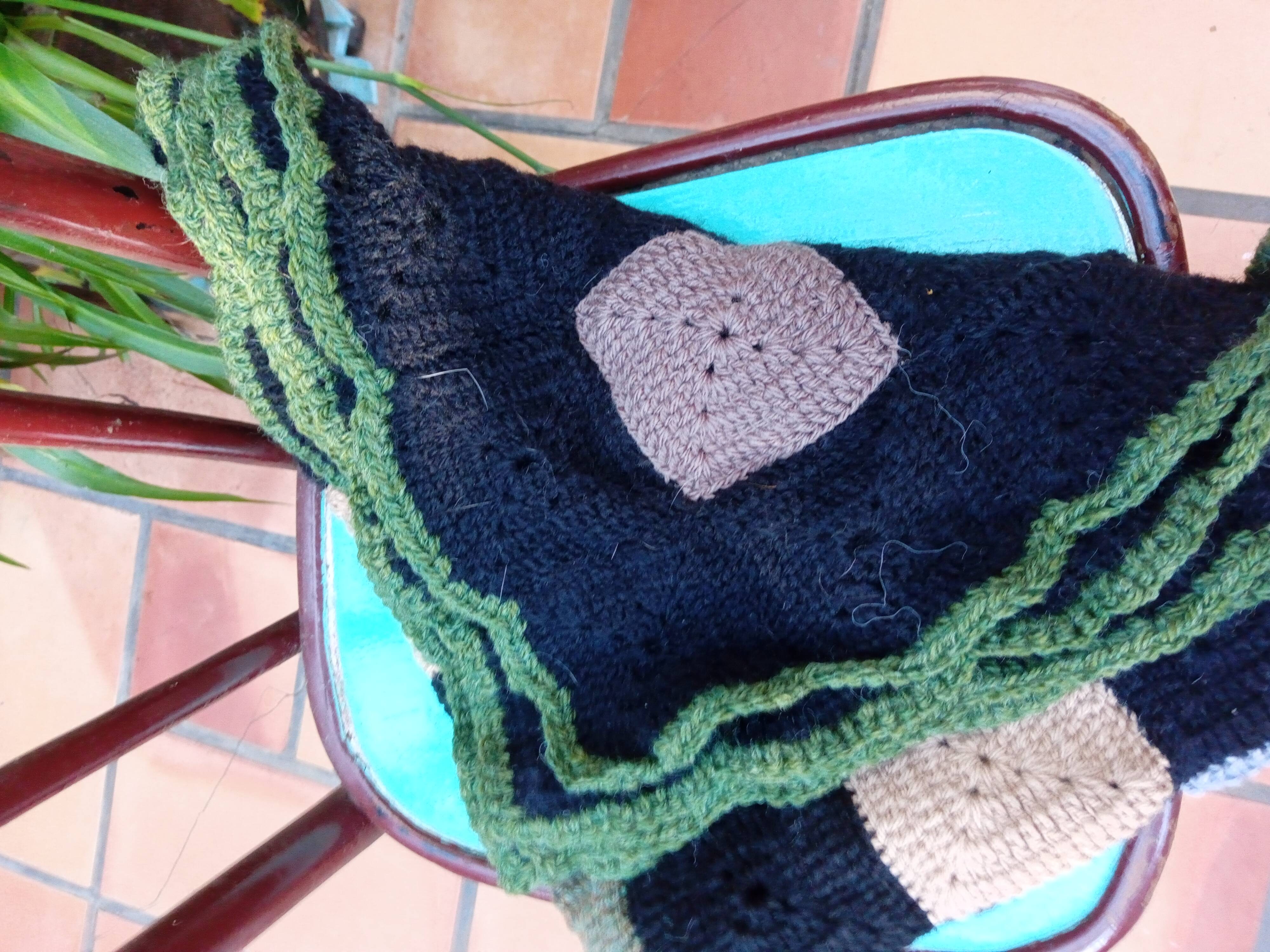 Vintage patchwork plaid