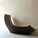 Marsala armchair in smoked plexiglass & short brown velvet, Ligne Roset 1970
