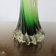 Vase soliflore arum in Murano glass yellow and green 60s 70s