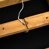 Stunning  large 1980s Italian mirror ceiling lamp in Postmodern design