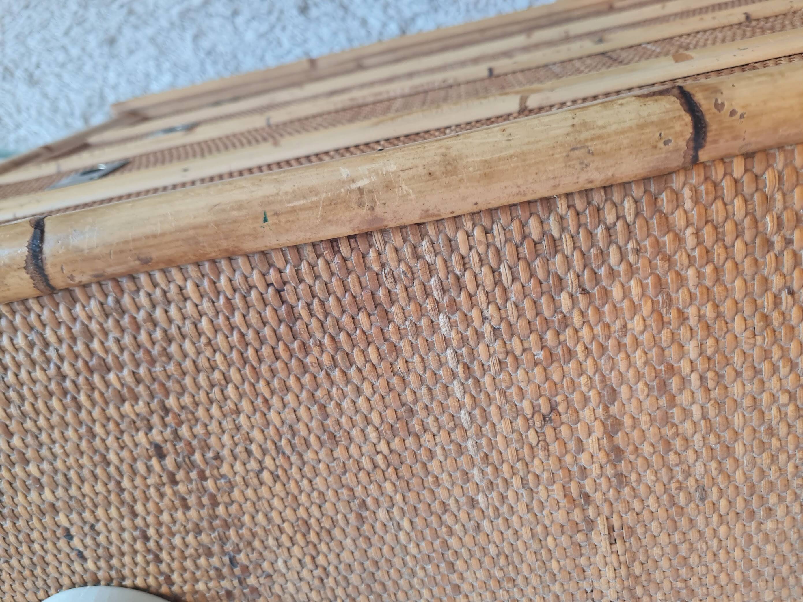 Rattan chest of drawers circa 1970 - Dal Vera