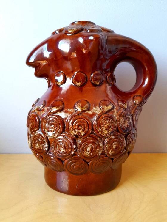 Zoomorphic Pitcher Sheep in Ceramic, 1950