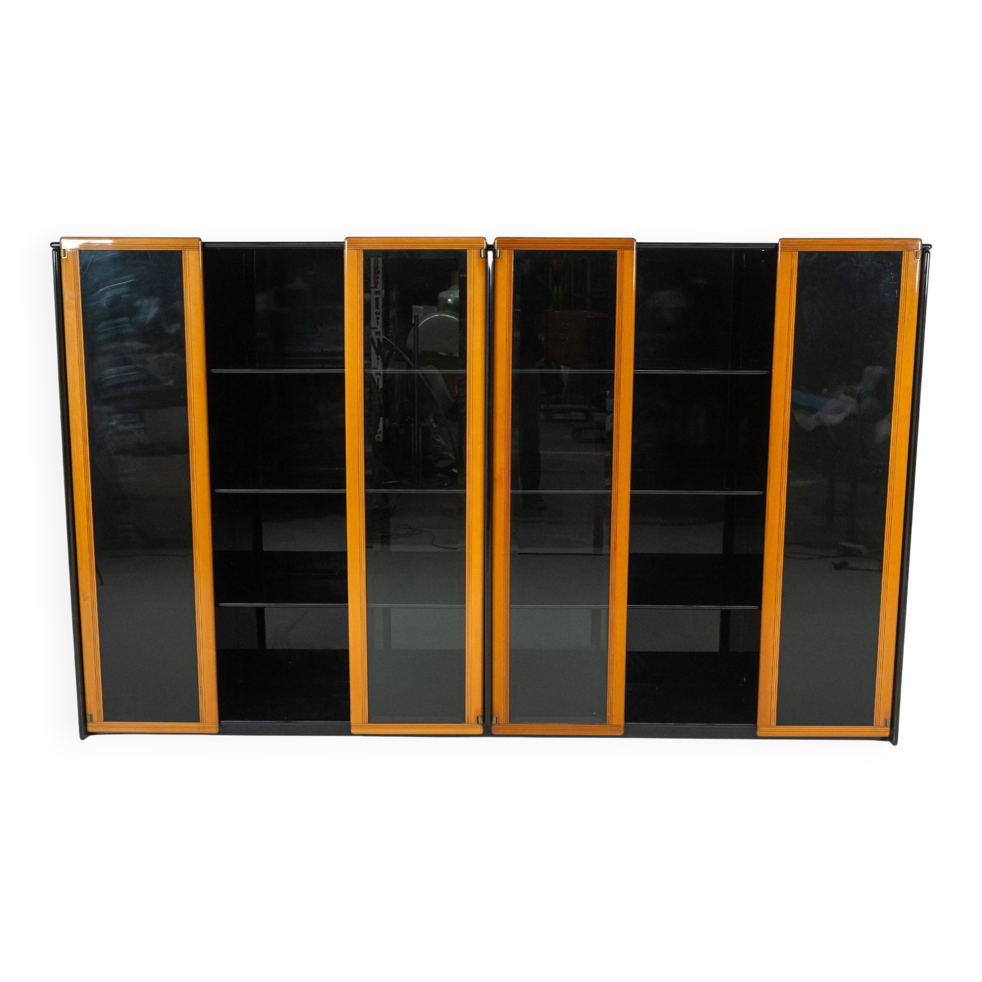 Library/Display Cabinet Artona modern mid-century by Afra and Tobia Scarpa, Maxalto