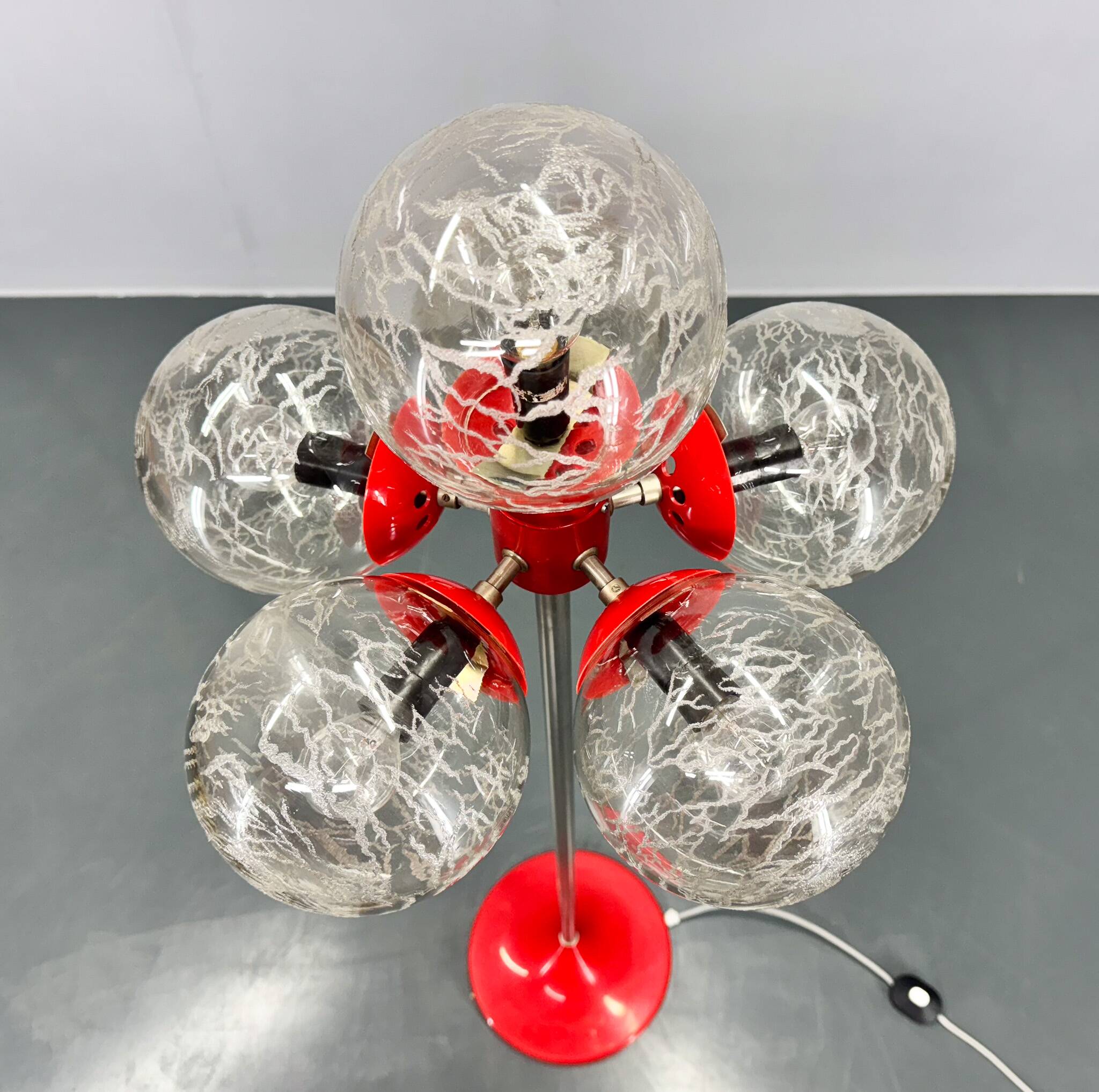 Space Age Plastic & Glass Floor Lamp, Germany