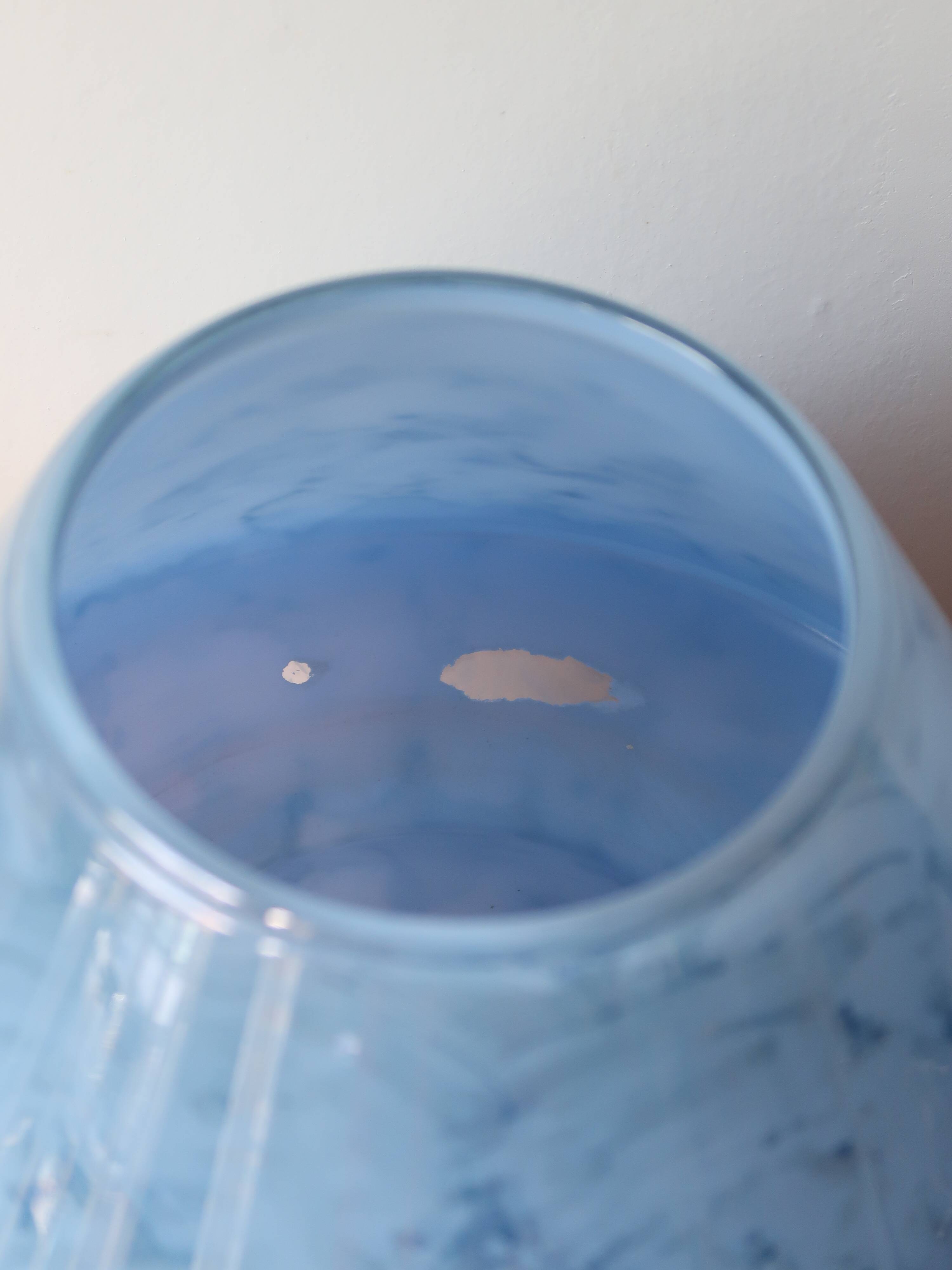 Blue glass mushroom lamp 70 80