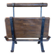 Vintage brutalist magazine rack.