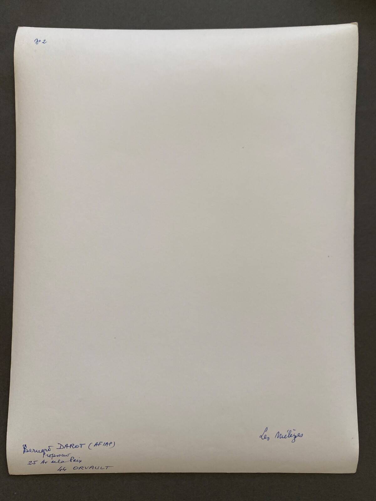 Silver photo Bernard Darot 20th Les Mélèzes