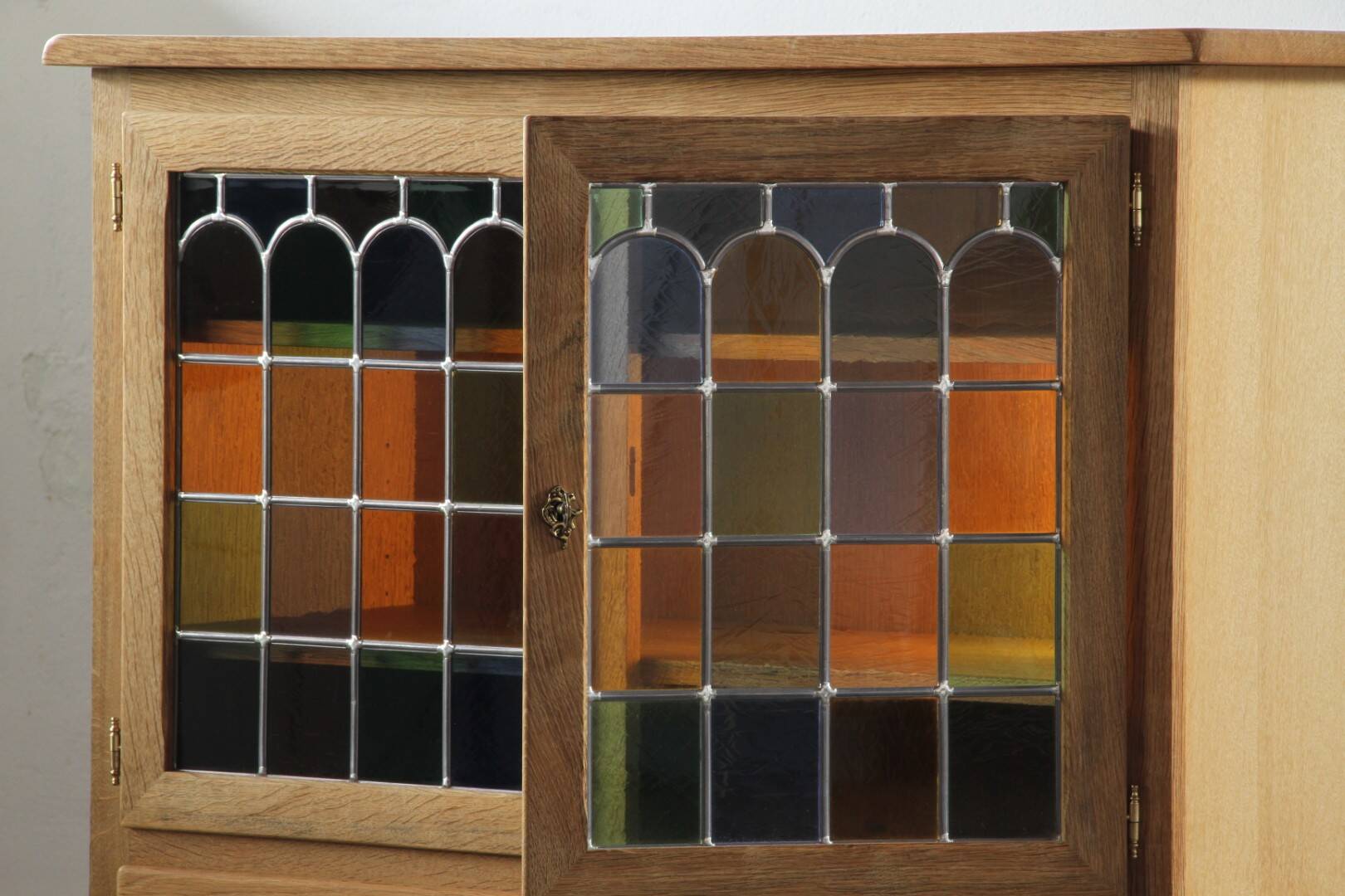 Vintage 1994 Danish Modern Oak Cabinet in the style of Henning Kjærnulf