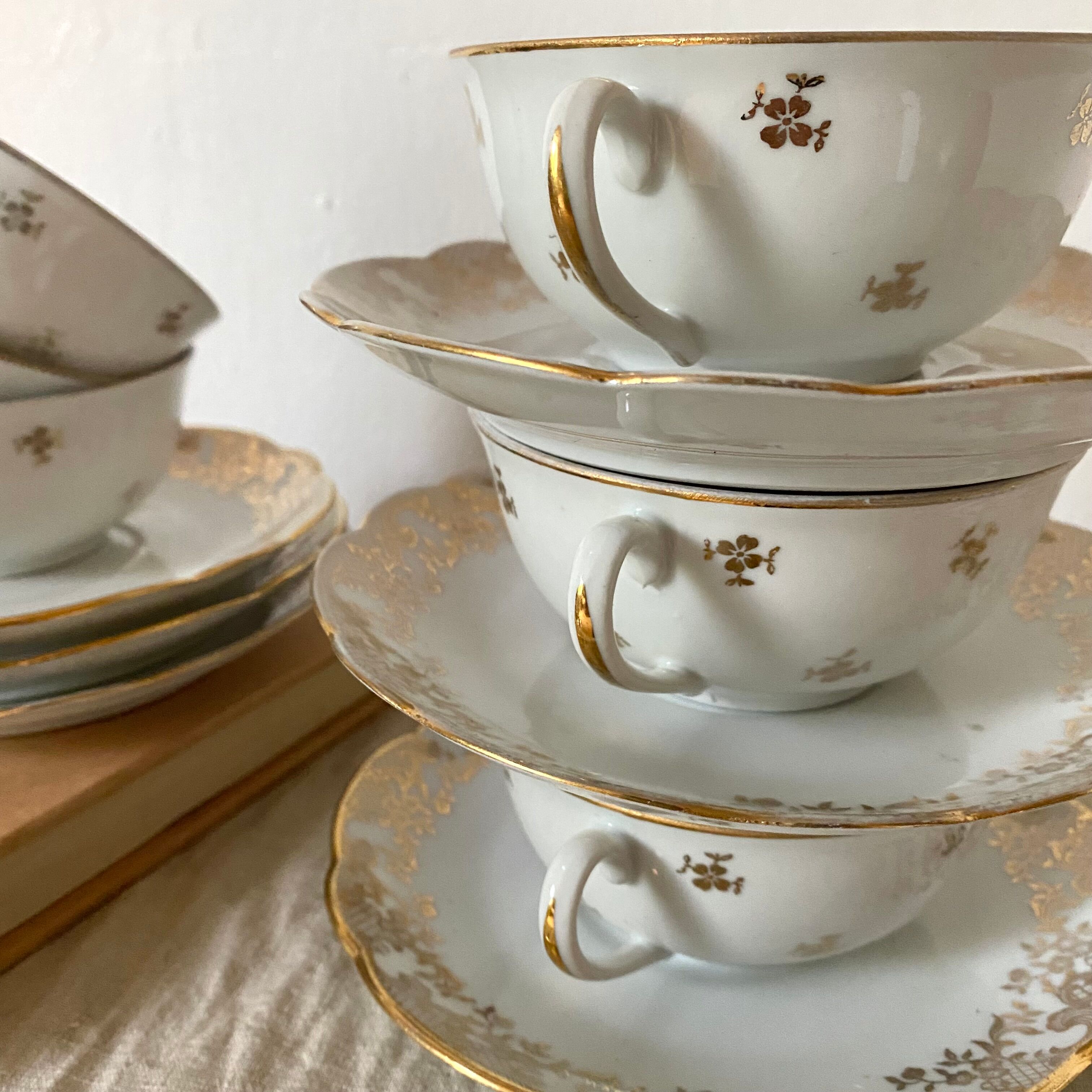 Limoges porcelain cups