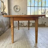 Table de ferme en pin et chêne