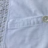 Taie d’oreiller bord crocheté main 78x74cm