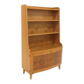 Scandinavian elm bookcase, Swedish Modern, Sweden, 1940