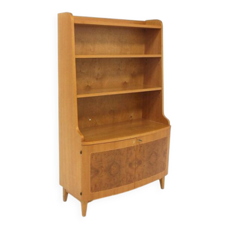 Scandinavian elm bookcase, Swedish Modern, Sweden, 1940