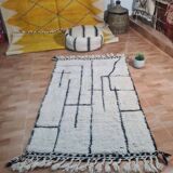 Tapis berbère en laine fait main 150 X 100 CM