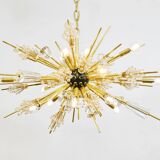 Grand Sputnik chandelier Metropolitan Opera in crystal and brass J.L. Lobmeyr