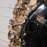 Louis XV rococo style gilded mirror, 130×100cm