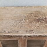 Cream white wooden display case