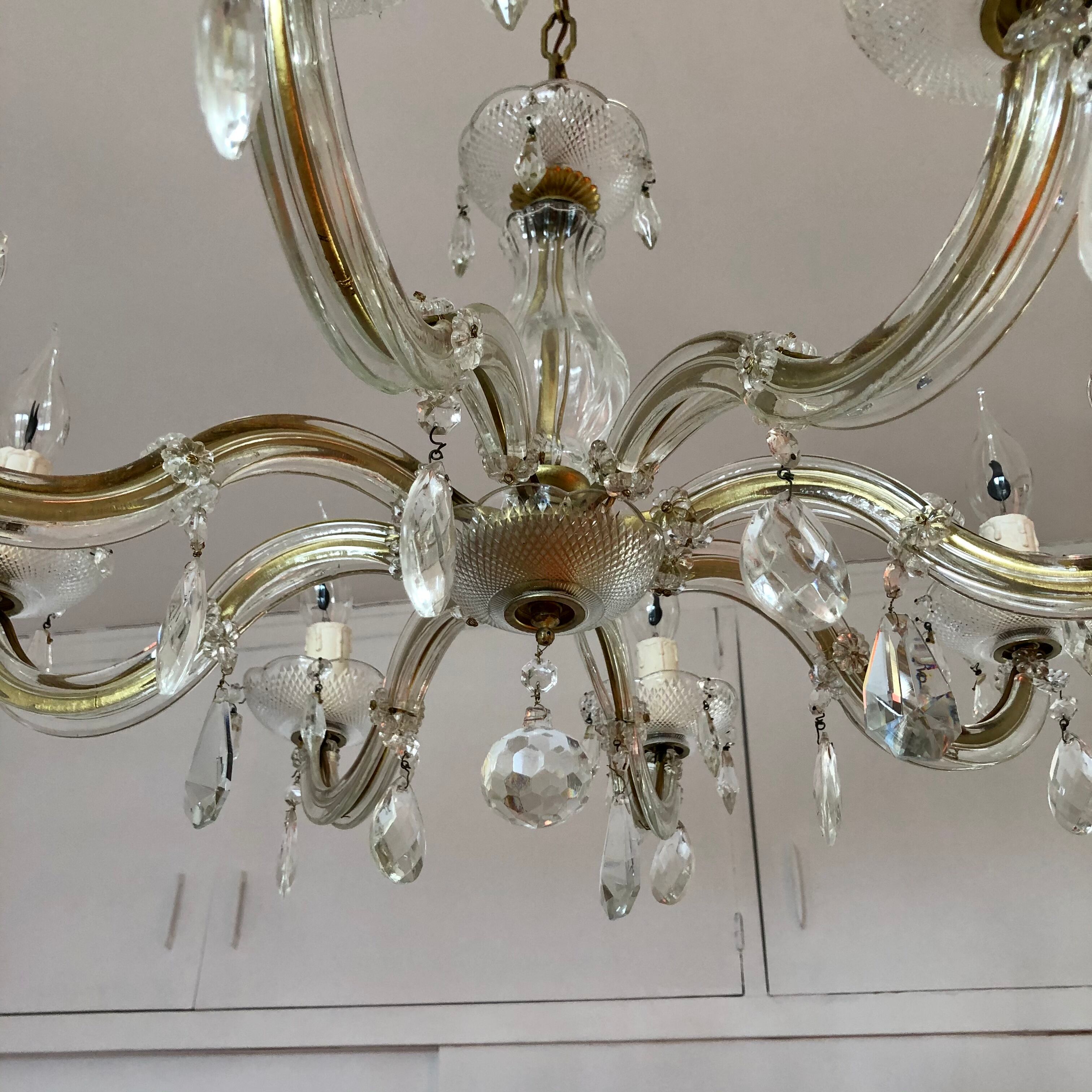 Murano taster chandelier - 8 branches - 50s