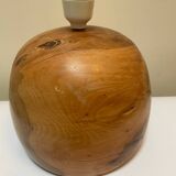 Bruce Mac Donald 1988 Carved Wood Lamp Base