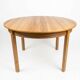 Scandinavian extendable oak table from the 1960s (butterfly extension)