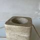 Lampe de chevet en travertin italien vintage
