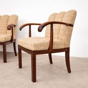 Dining room bench and armchair set, Vienna-Budapest, circa 1930.