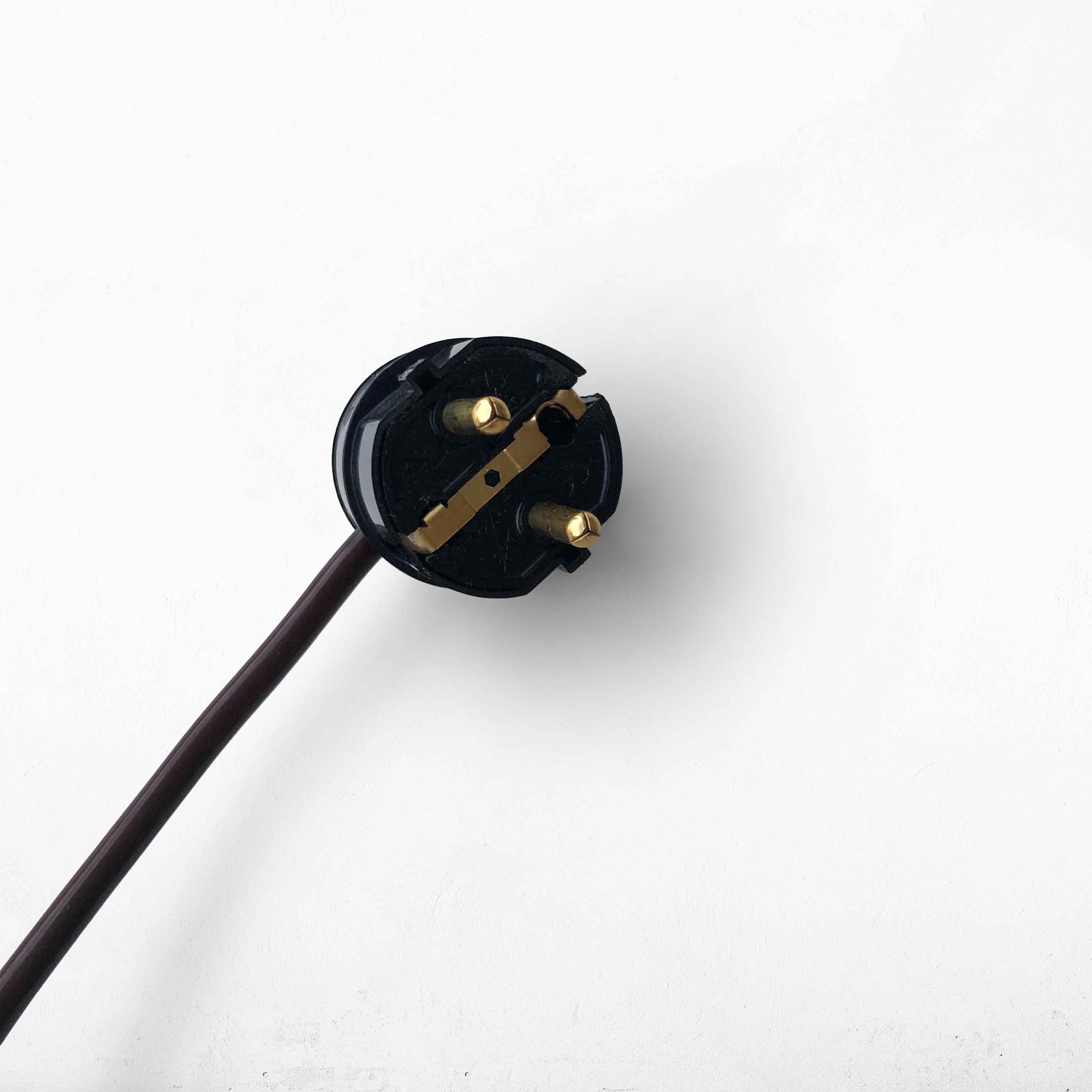 Mid-century floor lamp with pleated shade