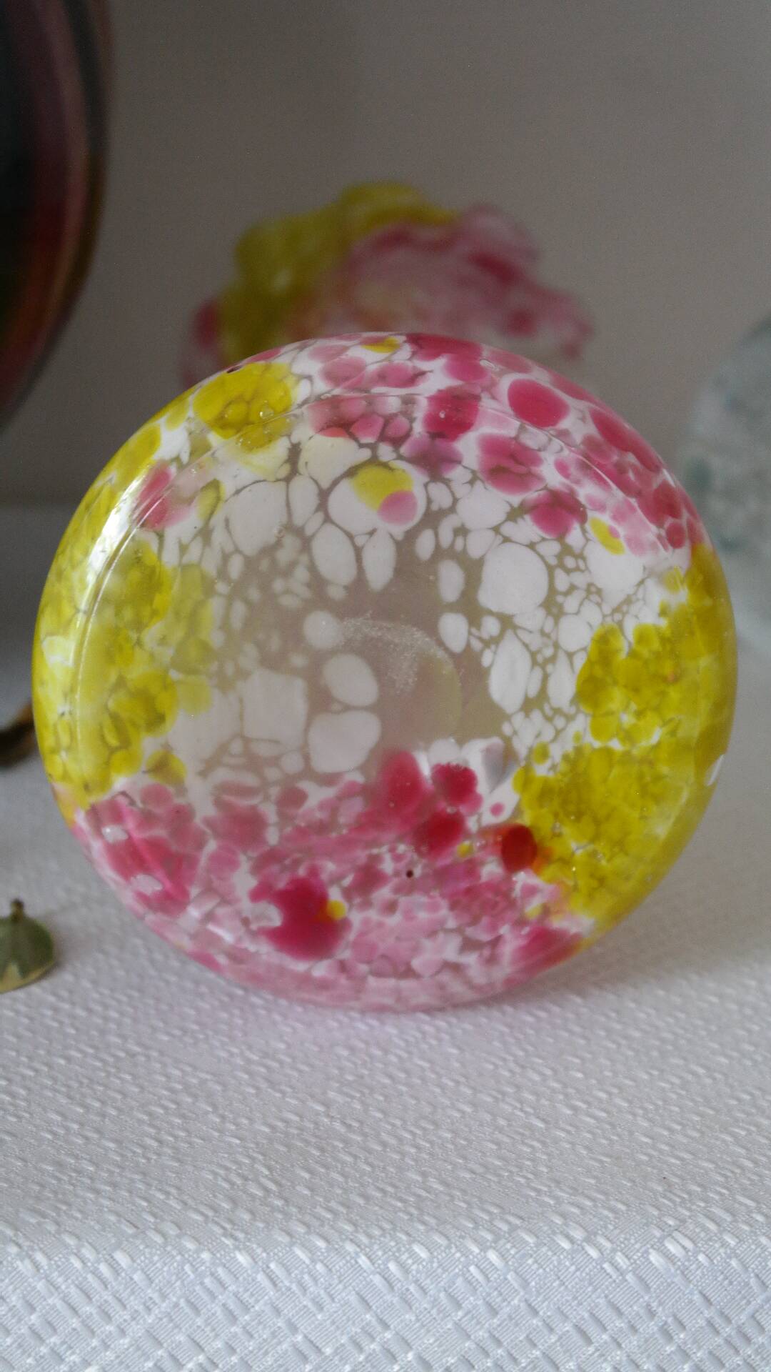 Clichy Legras vase blown glass early 20th century