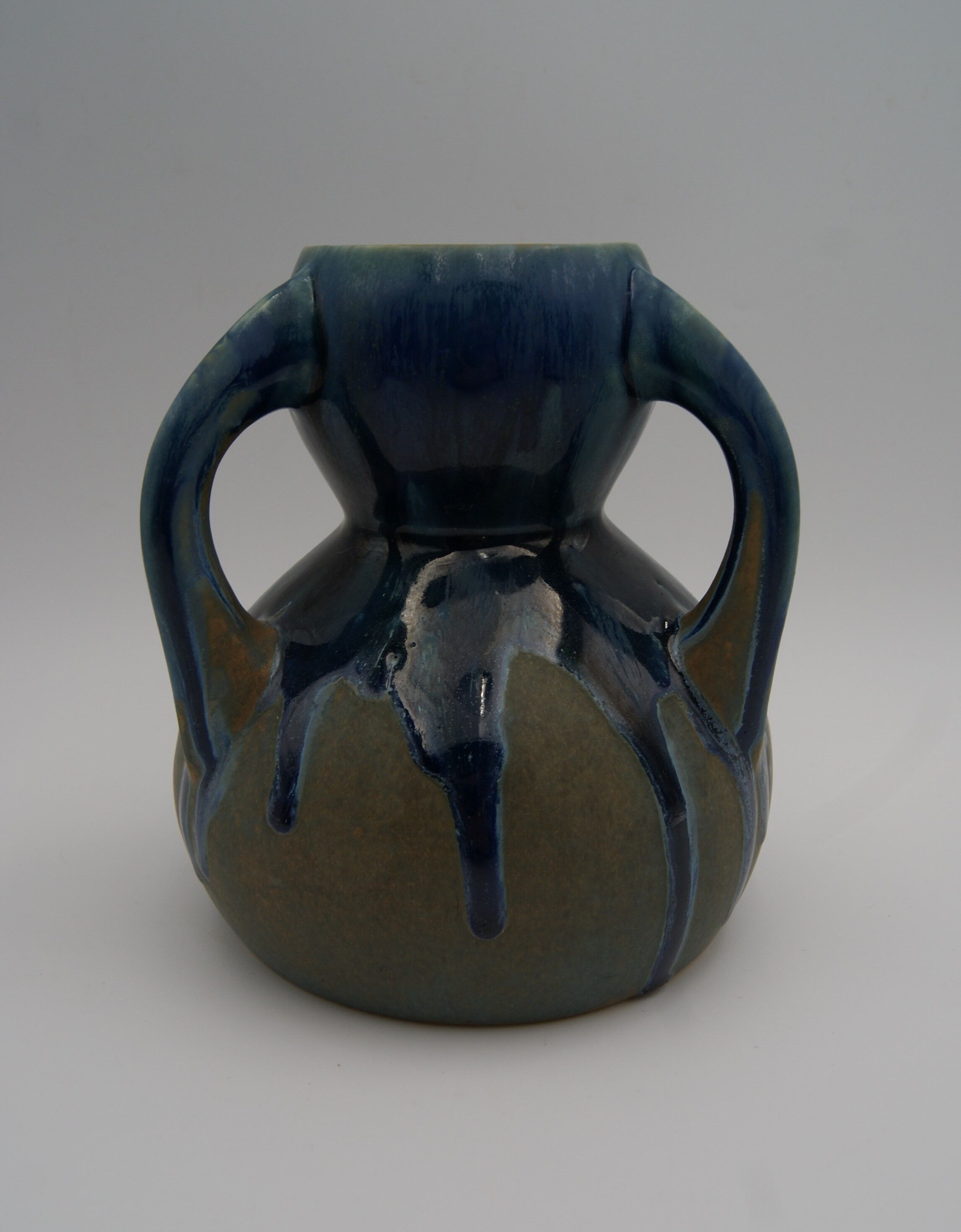 Vase 3 handles Métenier vintage