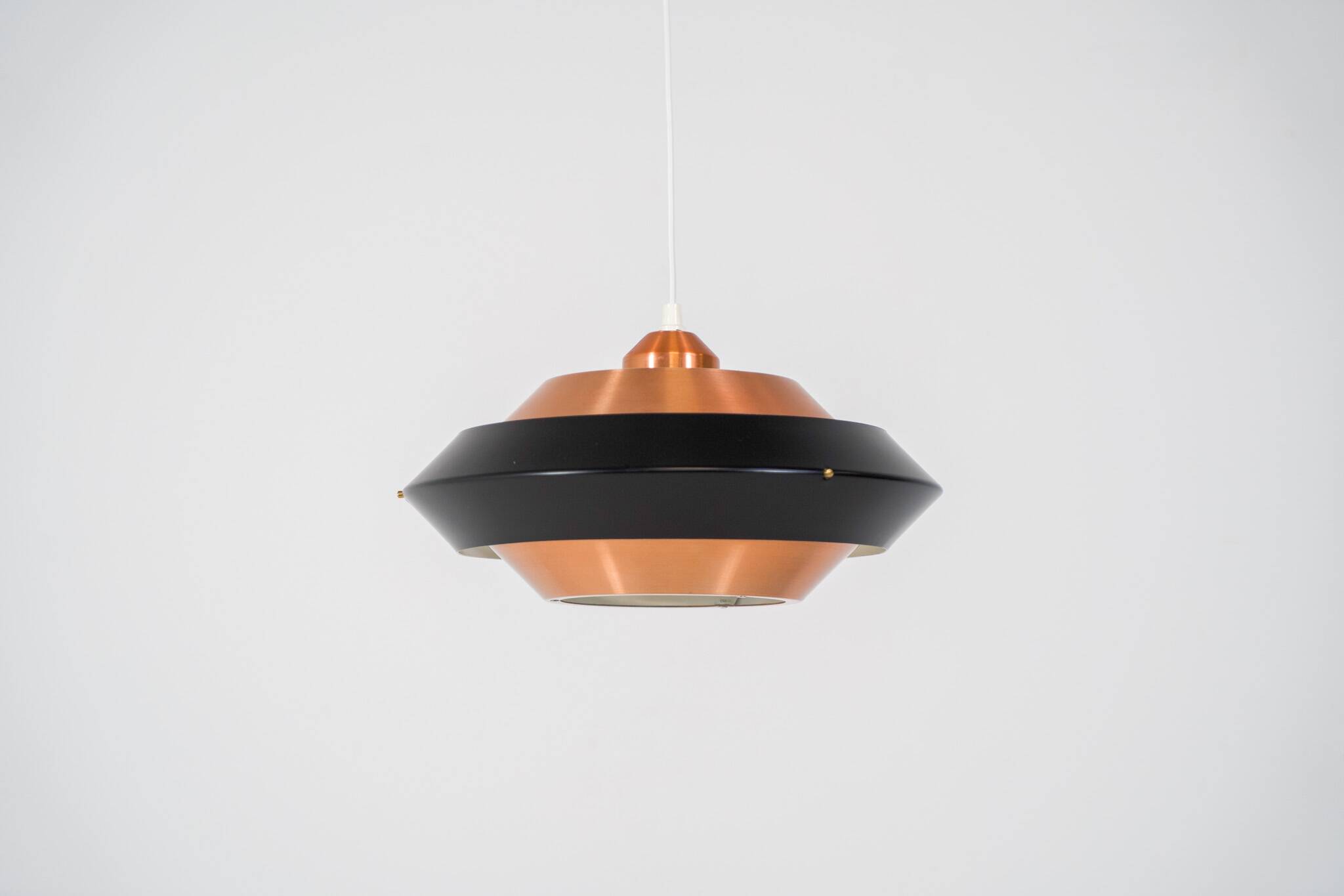 Copper & black pendant light