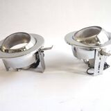 Pair of Targetti chrome spotlights