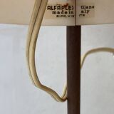 Vintage 1950 Tripod wooden Alfaplex lamp