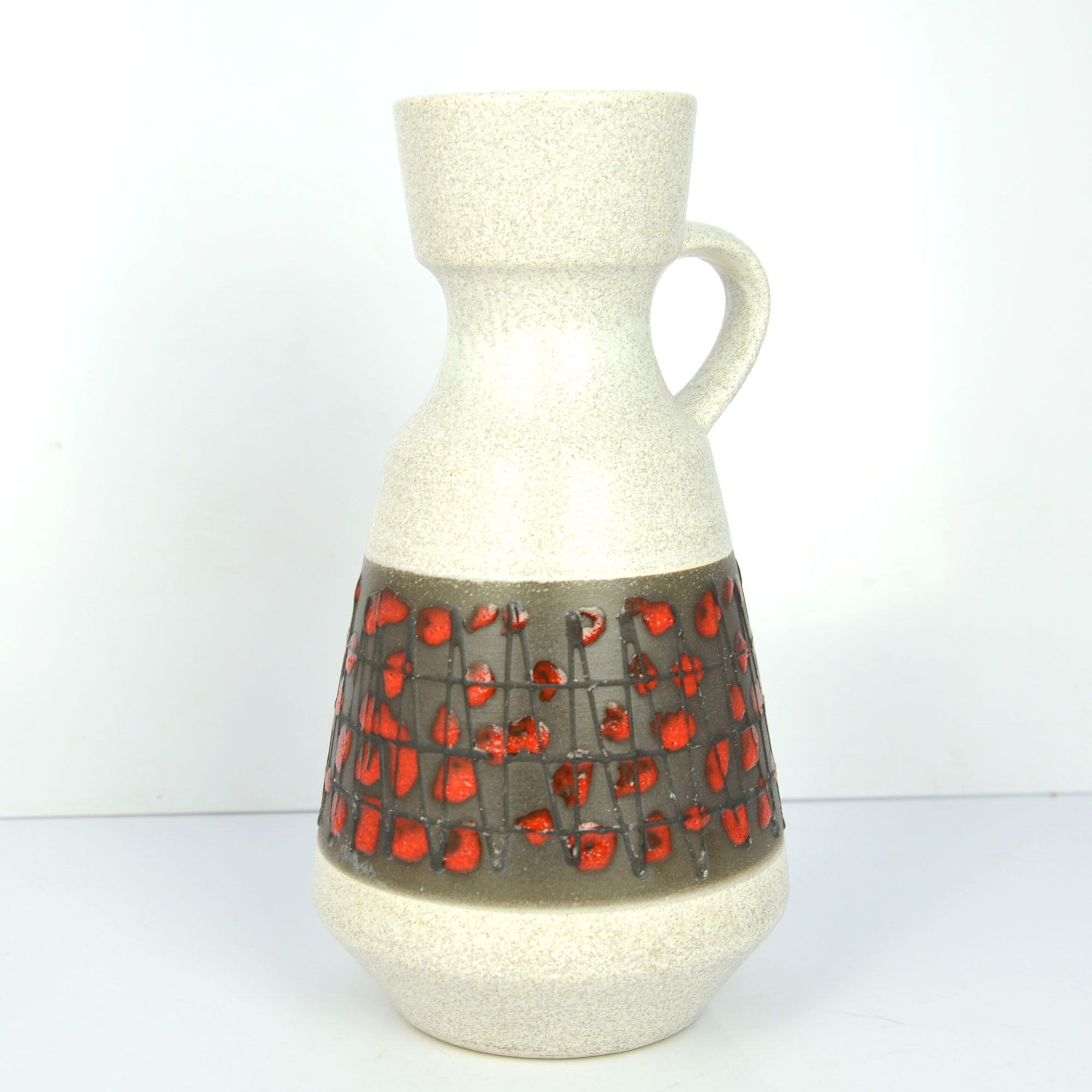 Ceramic vase with an ear U-Keramik 303/25, Germany in the 1960s