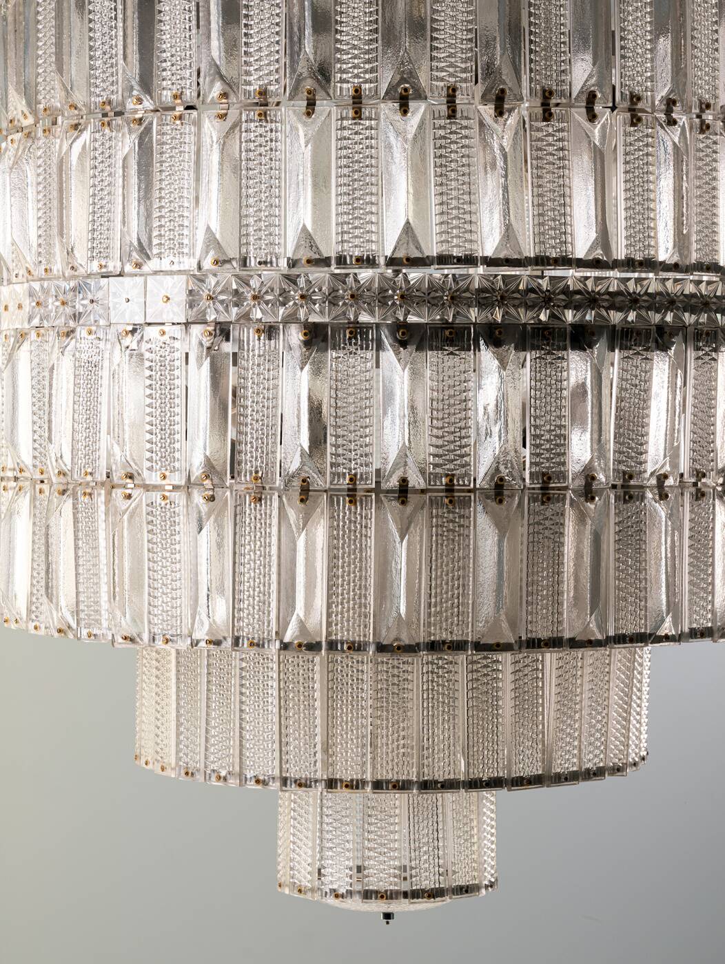 Tiered Crystal Chandelier, 1960s, Czechoslovakia