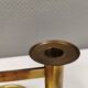 Danish double candle holder in solid brass 1960-70s.